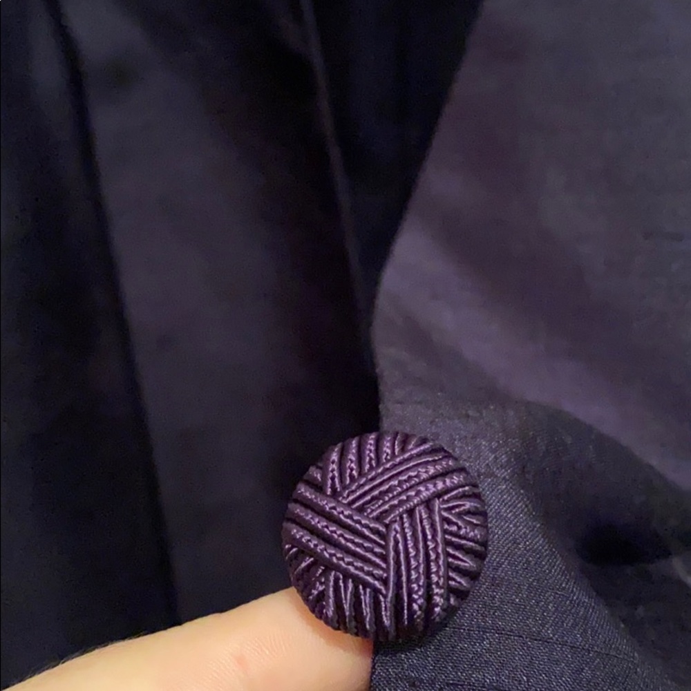 Jacques Vert Corded Button Jacket, Dark Purple - image 5